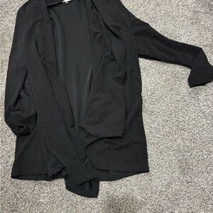 Women’s Calvin Klein XL open-front sweater, black in excellent condition